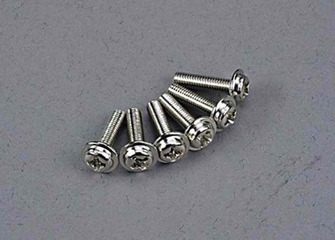 Traxxas 3186 Washerhead Machine Screws, 3x12mm