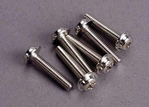 Traxxas 3187 Washerhead Machine Screws, 3x15mm