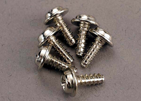 Traxxas 3290 Washerhead Self-Tapping Screws, 3x8mm