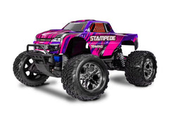 TRA36254-8-PINK 36254-8-PINK Stampede HD 1/10 2WD Monster Truck RTR, Combo, Pink