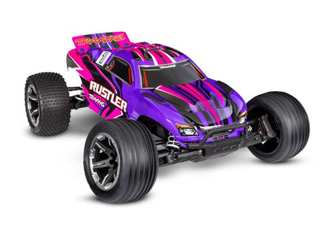 Rustler HD 1/10 2WD Stadium Truck RTR, Combo, Pink