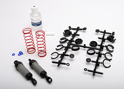 Traxxas 3760A Front Ultra Shocks, Long, Gray & Springs, Black