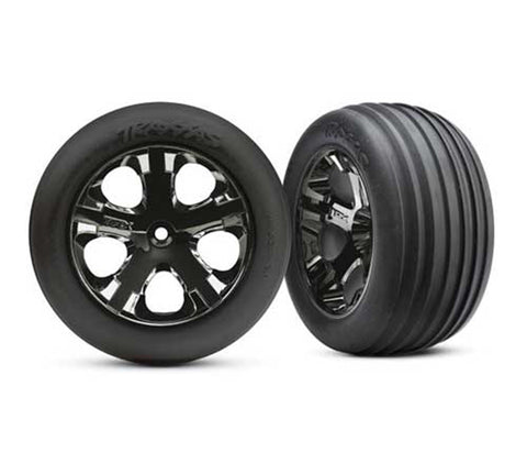 Traxxas 3771A Alias Tires, All-Star Wheels, Blk Chrome, Front