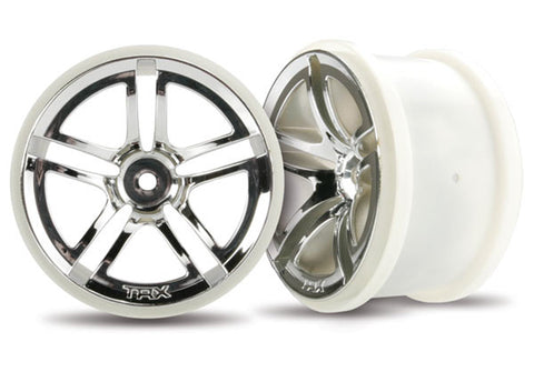 Twin Spoke 2.8" Wheels, Chrome, 2WD Electric Rear