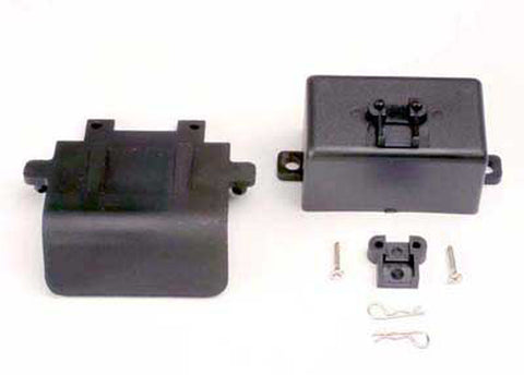 Traxxas 4132 Rear Bumper, Battery Box, Clips, EZ-Start Mount