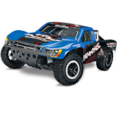 TRA44056-3-BLUE 44056-3 Nitro Slash 1/10 2WD Short Course Truck RTR, Blue