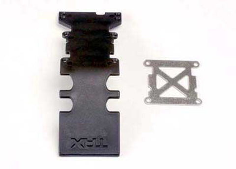 Traxxas 4938 Rear Skid Plate, Plastic, Black