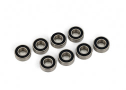 Ball Bearings, Black Rubber Sealed, 5x11x4mm (8)