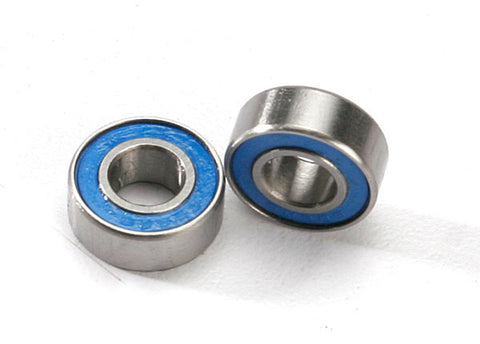 Ball Bearings, Blue Rubber Sealed, 6x13x5mm