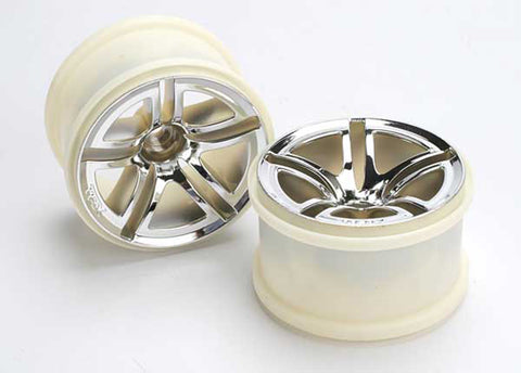 Twin Spoke 2.8" Wheels Chrome, Nitro Rear/Elec Front