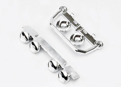 Traxxas 5634 Front Bumper & Roof Light Bars, Chrome