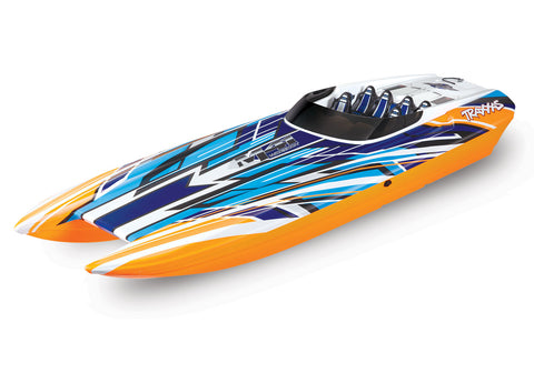 Traxxas 57046-4-ORNGR DCB M41 Widebody 40in  Boat RTR, w/ TSM, Orange