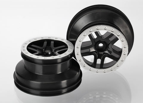 SCT Split-Spoke Wheels, Black/Satin Chrome