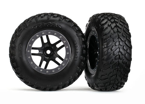 SCT Off-Road Tires, SCT SS Wheels, Black/S Chrome