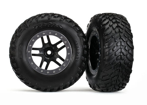 SCT S1 Off-Road Tires, SCT Wheels, 4WD F/R 2WD Front