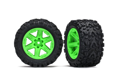 Talon Extreme Tires, RXT Wheels, 2.8", Green