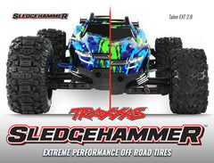 Sledgehammer Tires, 2.8" Wheels, Black