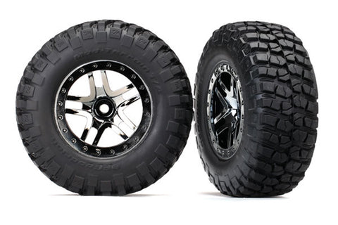 Mud-Terrain Tires, SS Wheels, Black Chrome