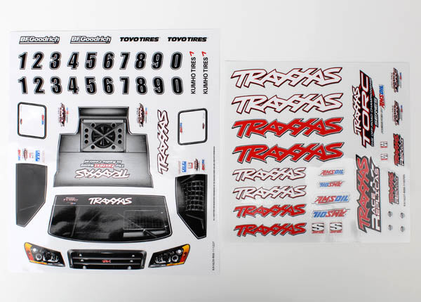 TRA7013X 7013X Slash 4x4 1/16 Team Truck Decal Sheets