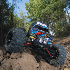 Summit 1/16 4X4 Monster Truck RTR, Rock 'n Roll