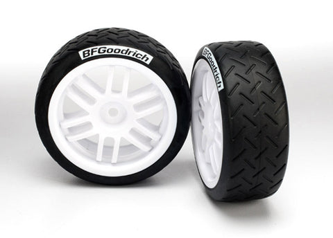 Traxxas 7372 Rally Tires & Wheels, White