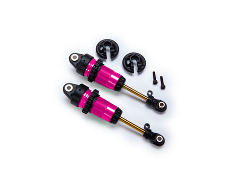 Fully Assembled Long GTR Shocks, Pink w/ TiN Shafts