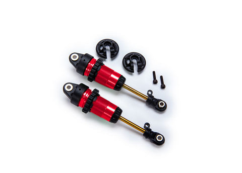 Fully Assembled Long GTR Shocks, Red w/ TiN Shafts