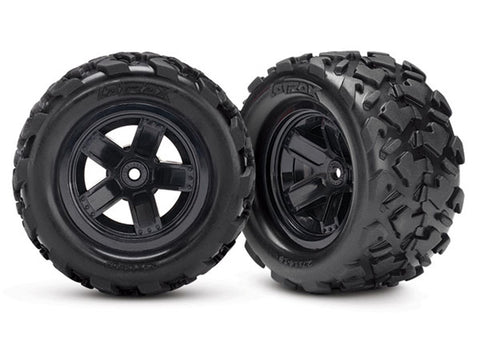 Traxxas 7672 Teton Tires & 5-spoke Wheels, Pre-Mounted