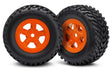 TRA7674A 7674A SCT Off-Road Racing Tires, SCT Wheels, Orange