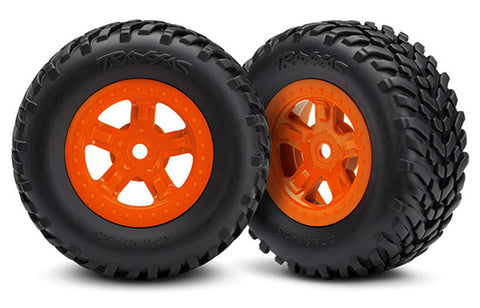 SCT Off-Road Racing Tires, SCT Wheels, Orange