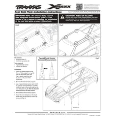 Traxxas 7817G X-Maxx Roof Skid Plate, Green