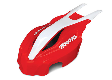 Traxxas 7911 Aton Front Canopy, Red/White