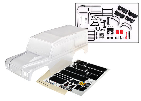 Traxxas 8011P Land Rover Defender Body, Clear/Unpainted – Dollar Hobbyz