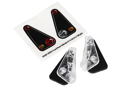 Traxxas 8014 Tail Light Housing, Lenses, Decals