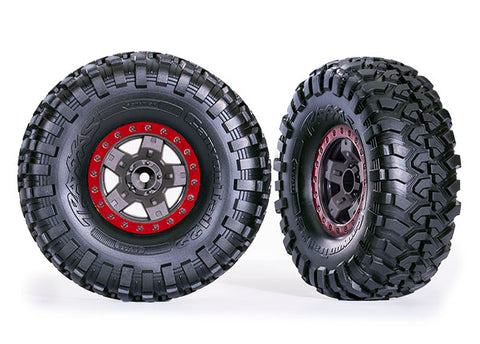 5.3x2.2" Tires & 2.2" Wheels, Red (2)