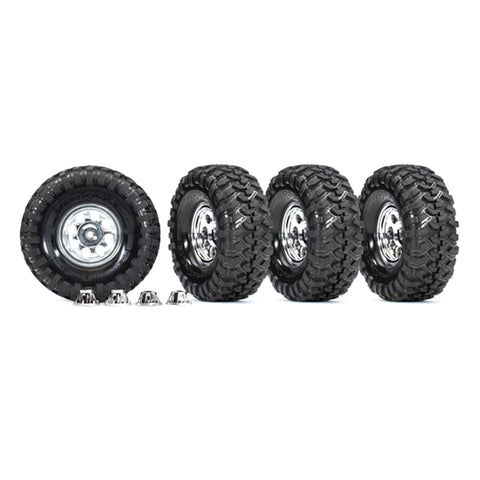 Canyon Trail Tires, 1.9" Classic Wheels Set, Chrome