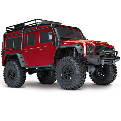 Traxxas 82056-4 TRX-4 Land Rover Defender 1/10 4X4 Crawler RTR, Red