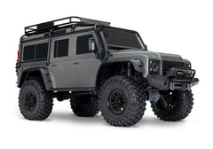 TRA82256-4-SLVR 82256-4-SLVR TRX-4 Land Rover Defender 1/10 4X4 Crawler w/ Clipless, Silver