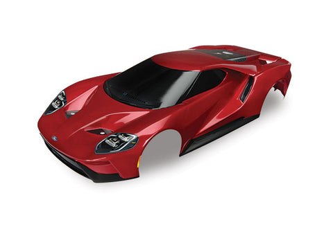 Traxxas 8311R 4-Tec Ford GT Pre-Cut Body, Red