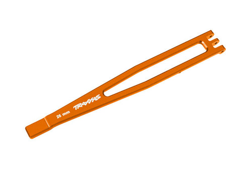 Aluminum Battery Hold-Down, Orange