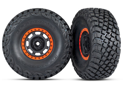 Baja KR3 Tires, Desert Racer Wheels, Black/Orange