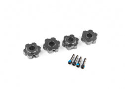 Aluminum Hex Wheel Hubs, Gray