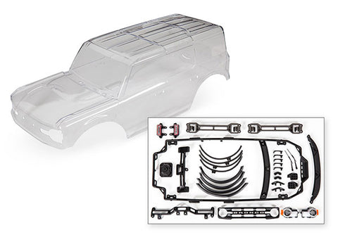 2021 Ford Bronco Body, Complete, Clear/Unpainted