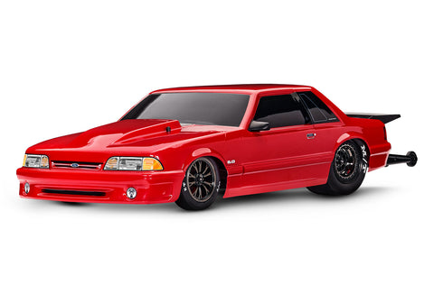 Drag Slash HD Ford Mustang 1/10 RWD Drag Car RTR, Red