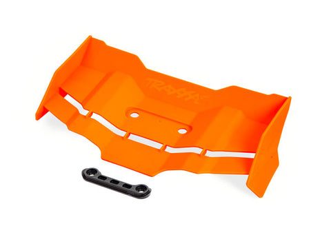 Rear Wing w/ Washer & 4x12mm Screws (2), Orange