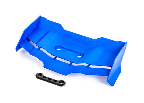 Rear Wing w/ Washer & 4x12mm Screws (2), Blue