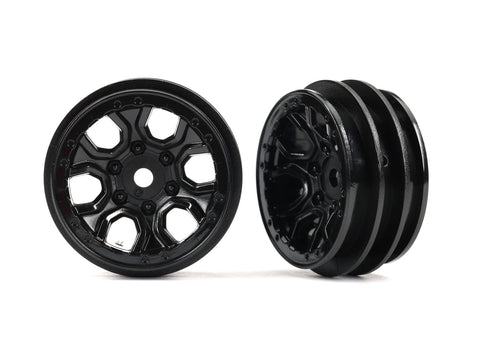 1.0" Wheels, Black