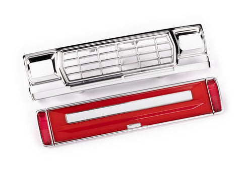 Front Grille & Tailgate Panel, Red