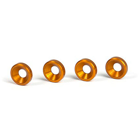 Aluminum Countersunk Shim, Orange