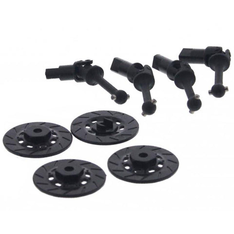 XRAY 1/18 LaTrax Rally Front & Rear Drive Shafts & 8mm Hex Wheel Hubs